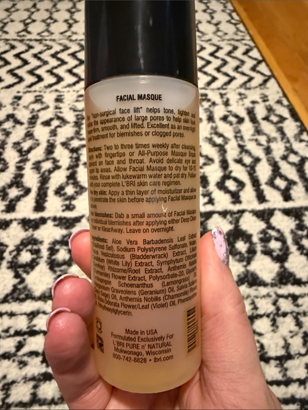 L'BRI Pure n' Natural Facial Masque - Picture 2 of 3
